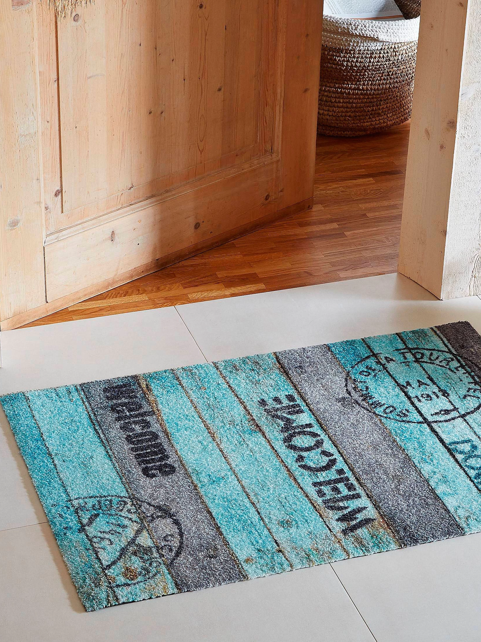 Fußmatte, Turquoise Brown
