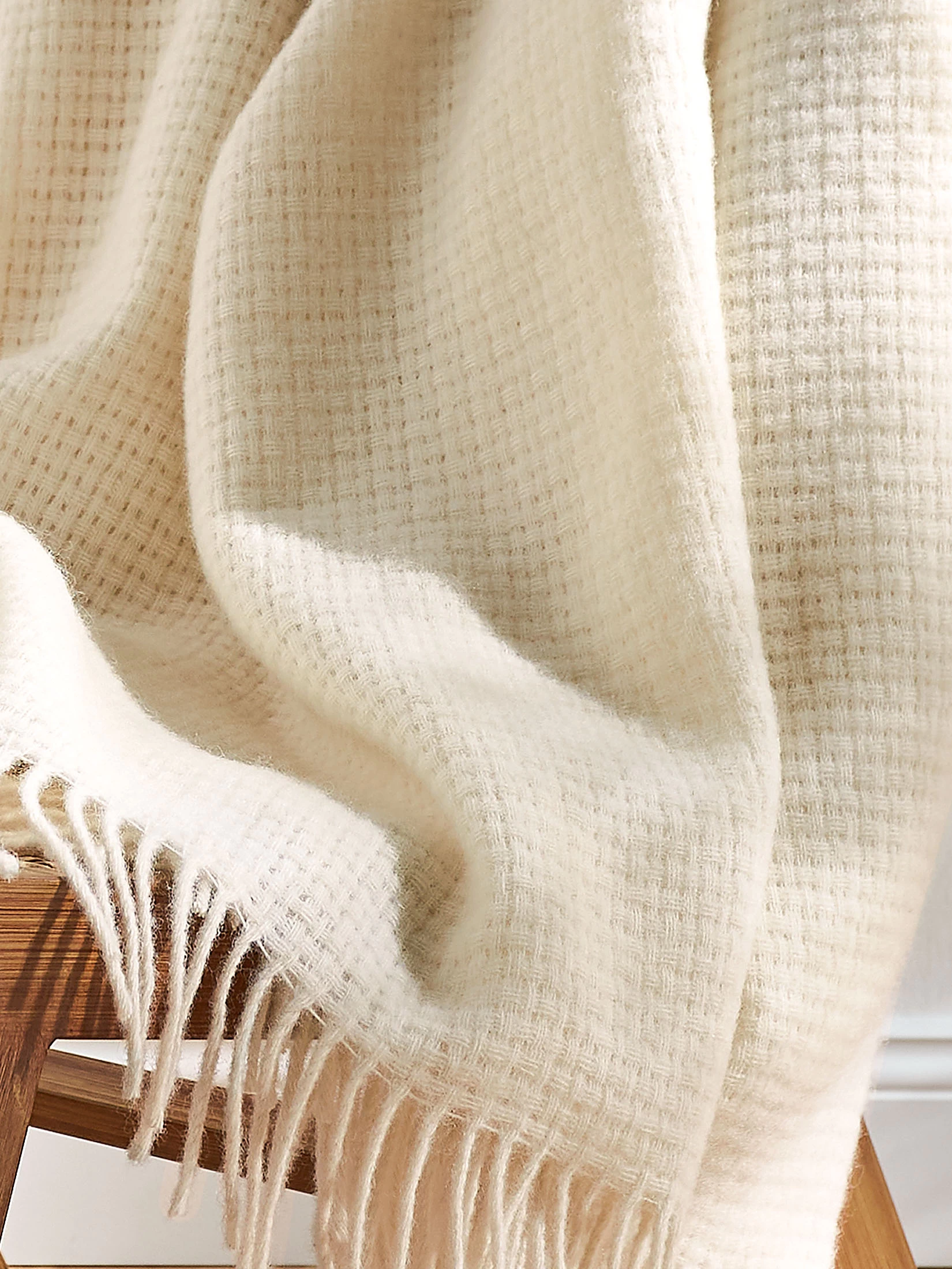 Wolldecke, Offwhite – Bild 2