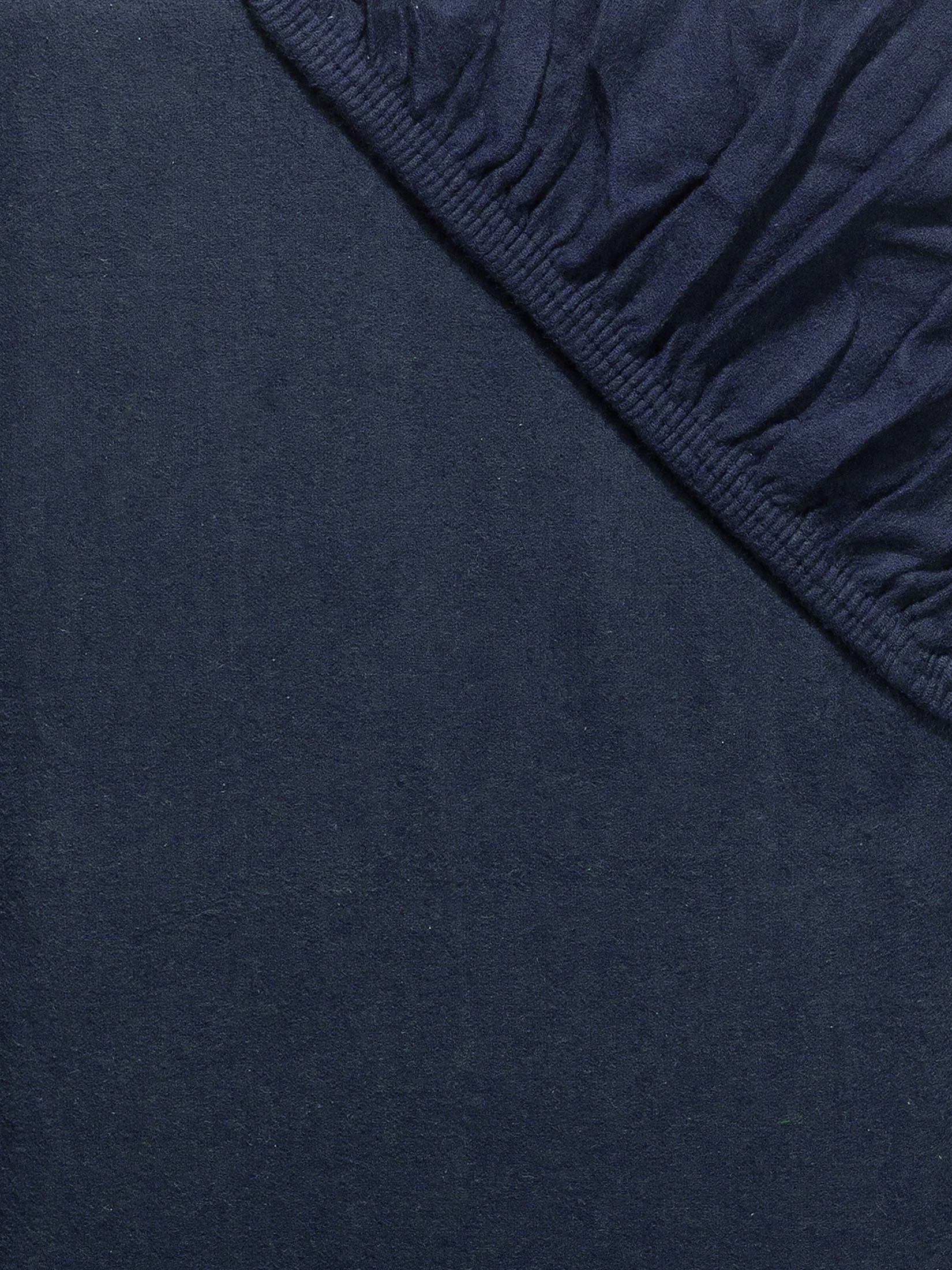 Flanell-Spannbetttuch, Dunkelblau – Bild 3