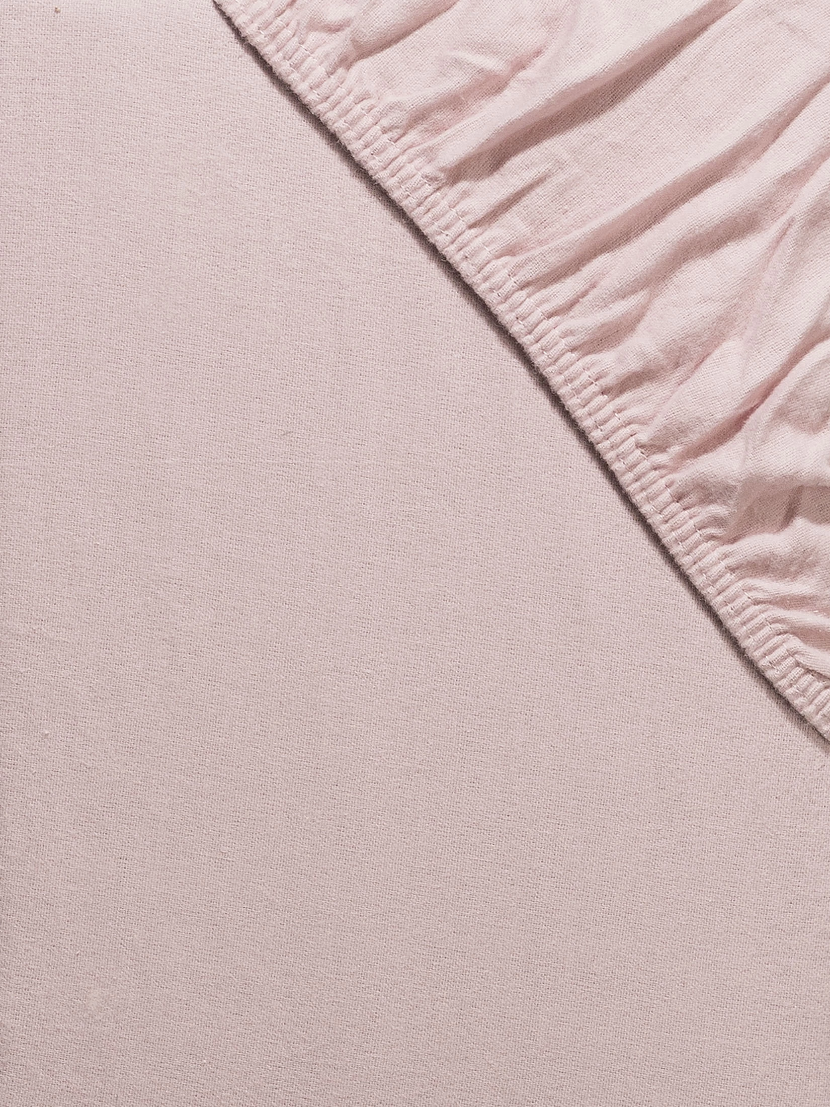 Flanell-Spannbetttuch, Altrosa – Bild 3