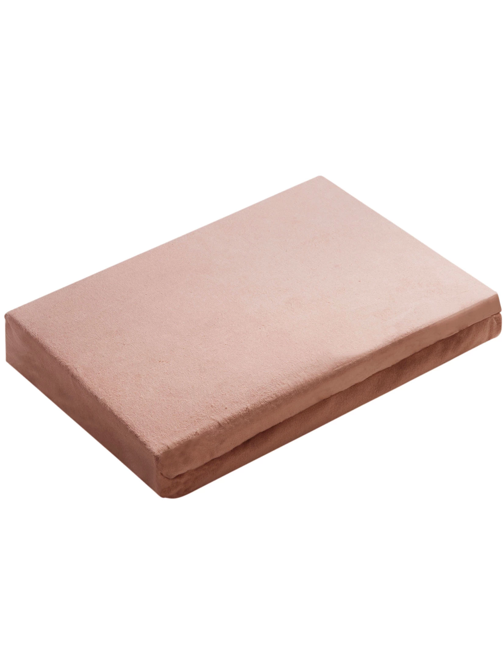 Flanell-Spannbetttuch, Altrosa – Bild 2