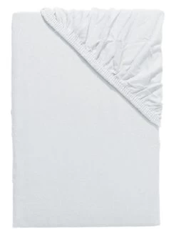 Flanell-Spannbetttuch, Weiss