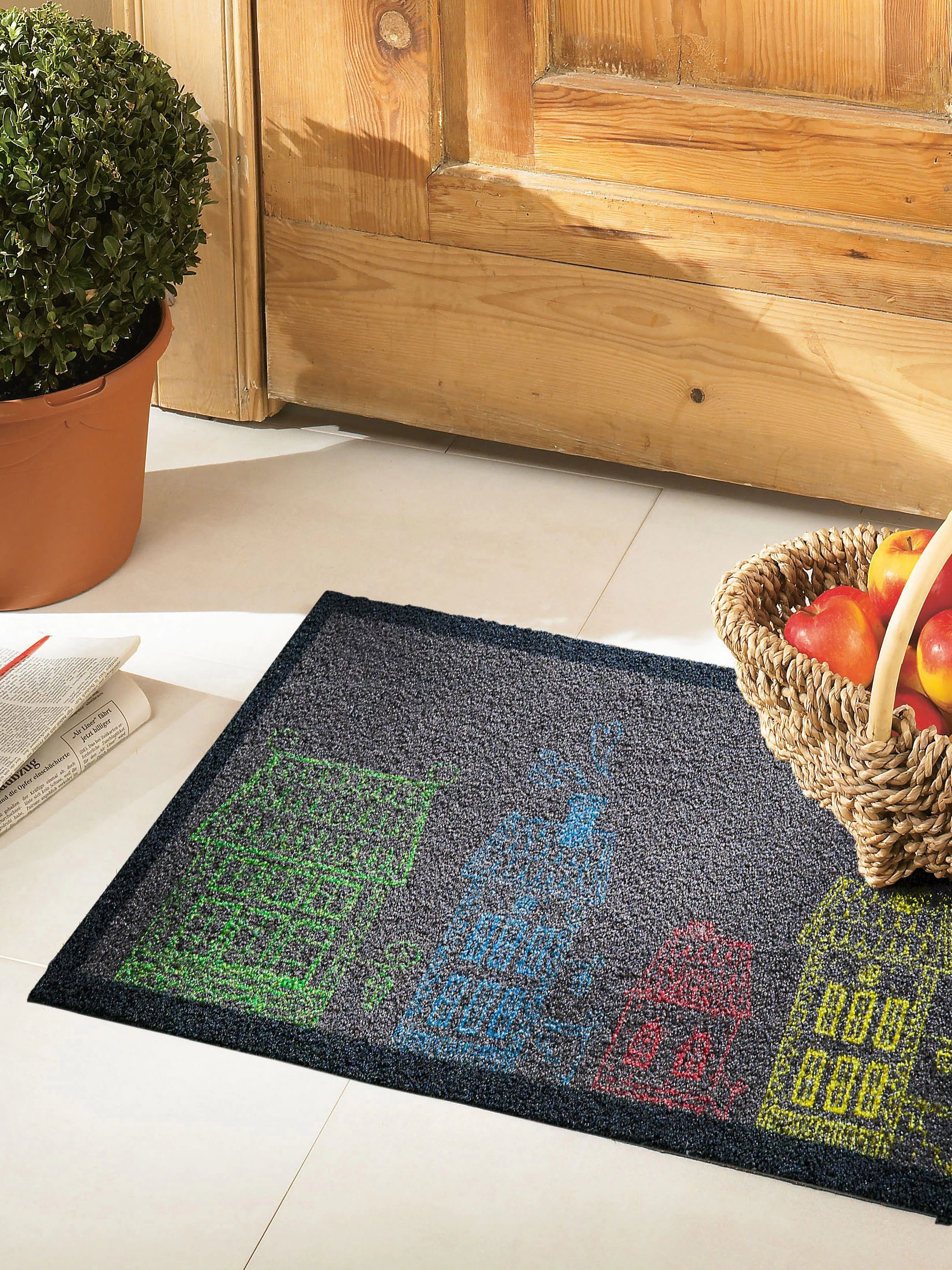 Fußmatte, Sweet Home Bunt