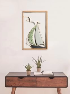 Wand-Objekt, Hellbraun