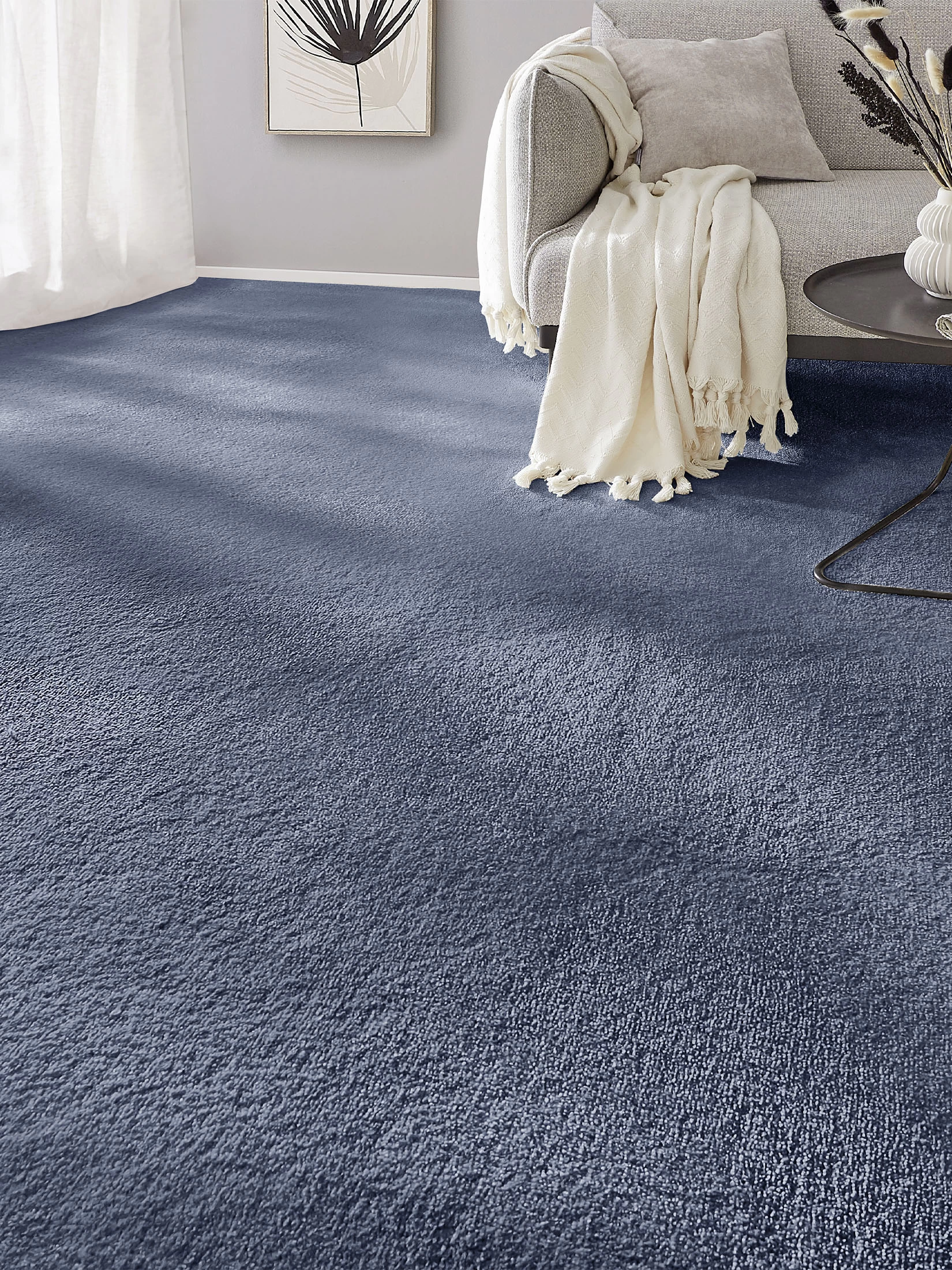 Velours-Teppichboden, Marine 74