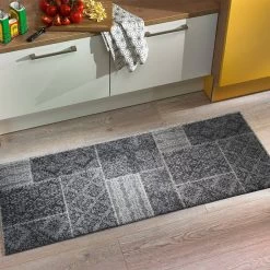 Fußmatte, Kelim Patches Grey