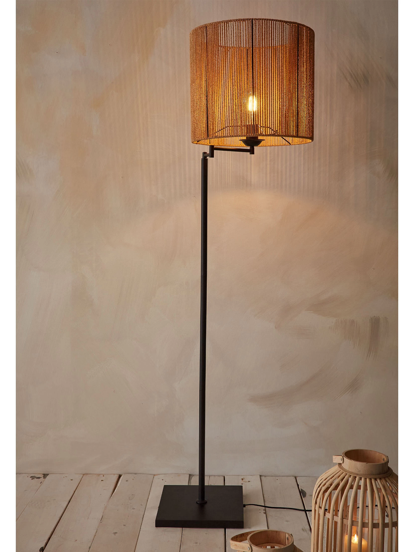 Standleuchte, Dunkelbeige – Bild 2