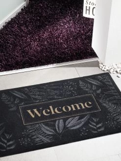 Sauberlaufmatte, Forets Leaves Grey