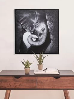 Leinwand-Druck-gerahmt, Schwarz