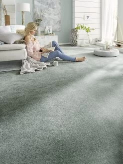 Velours-Teppichboden, Petrol 79