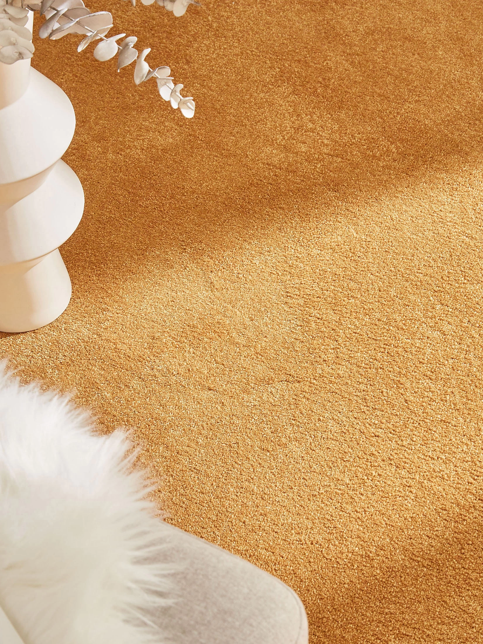 Velours-Teppichboden, Safran 370 – Bild 2