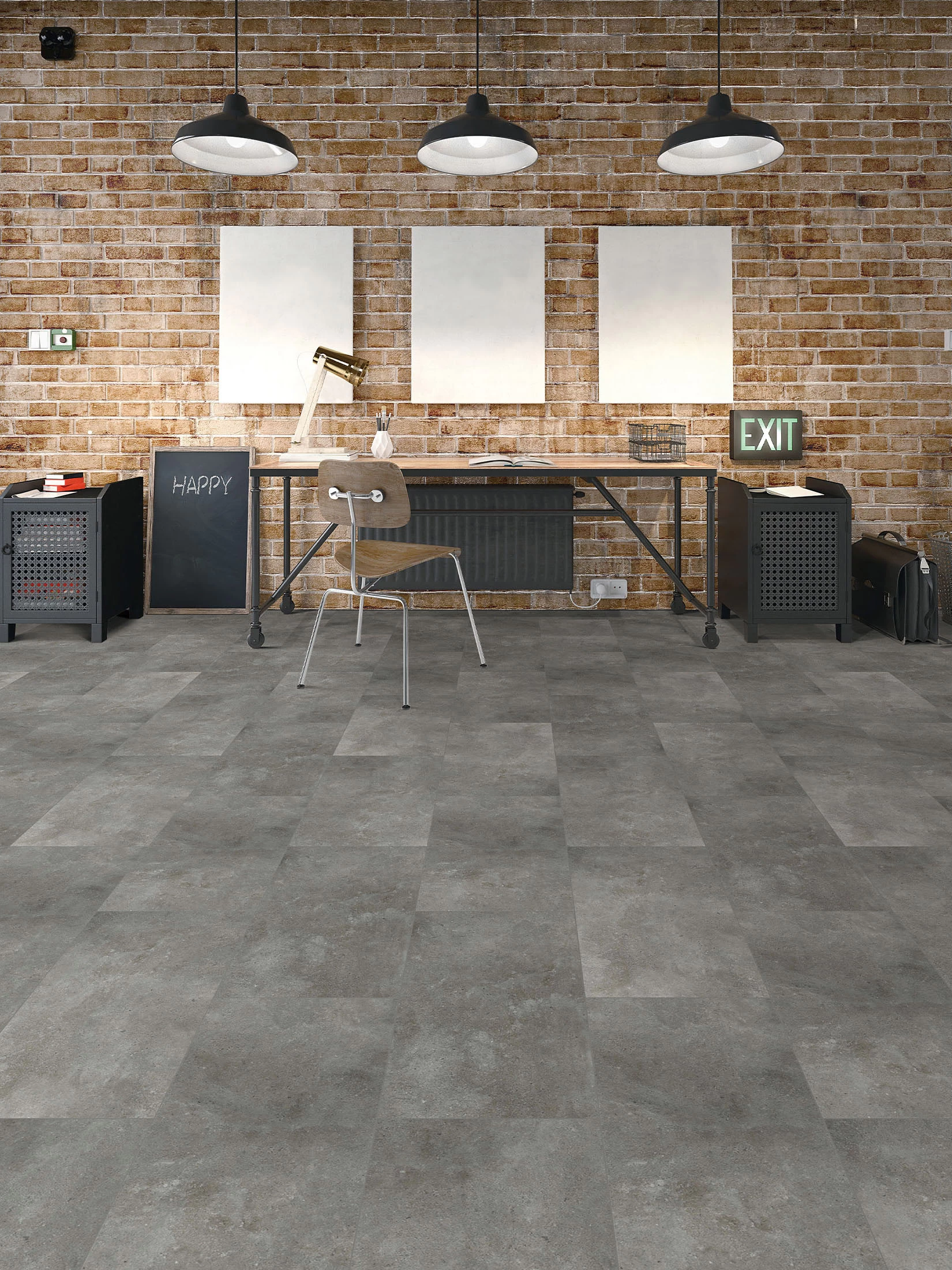 Vinylboden, Dark Marmor 10227