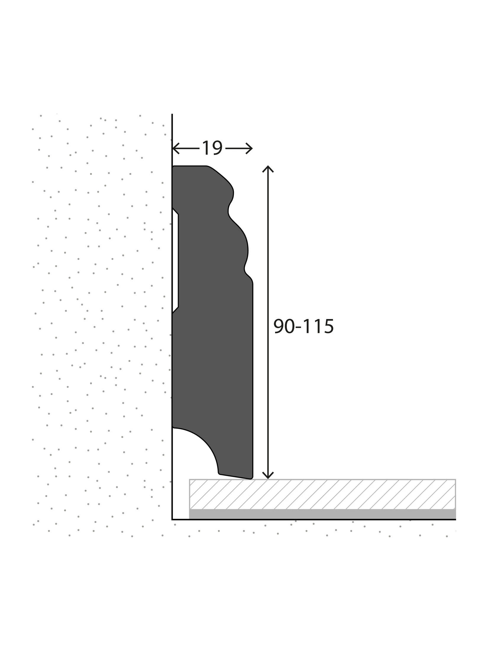 Sockelleiste, Weiss – Bild 2
