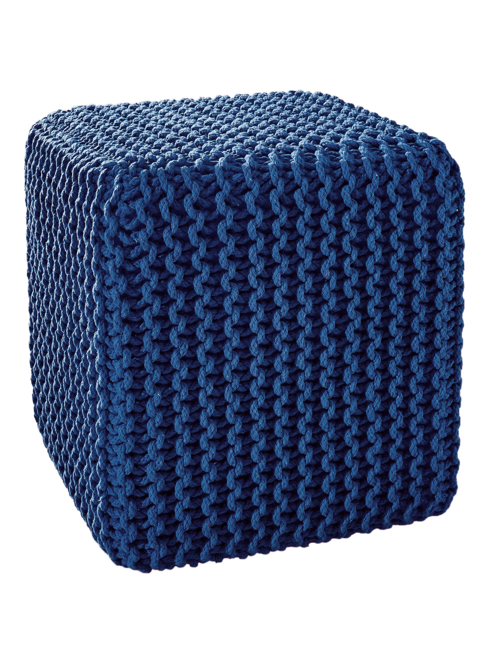 Strick-Pouf, Navy