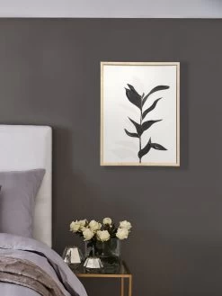 Leinwand-Druck-handbemalt, Schwarz/Weiss