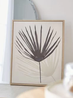 Leinwand-Druck-handbemalt, D''grau/weiss