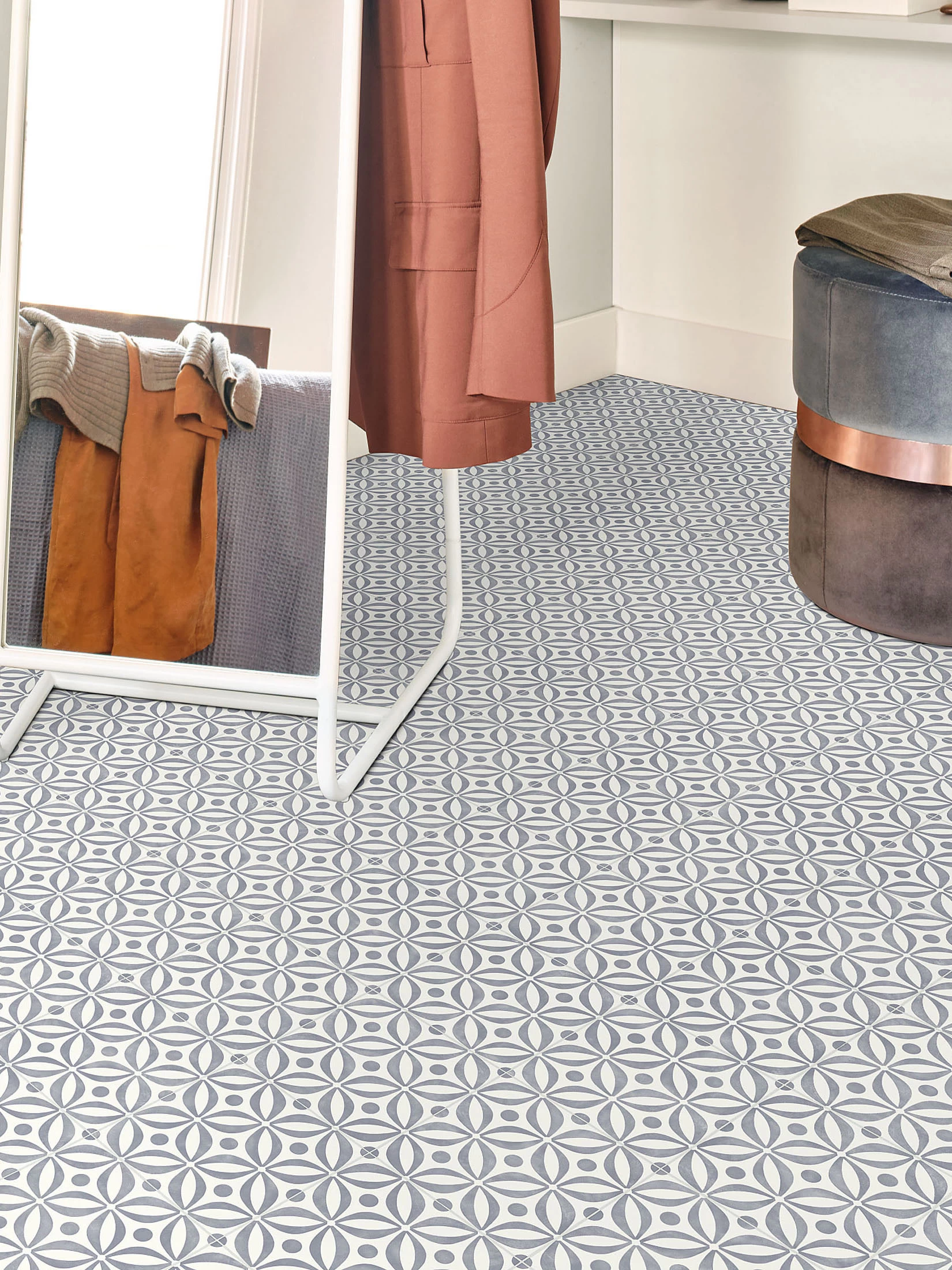 Vinyl-Rollenware, Grey