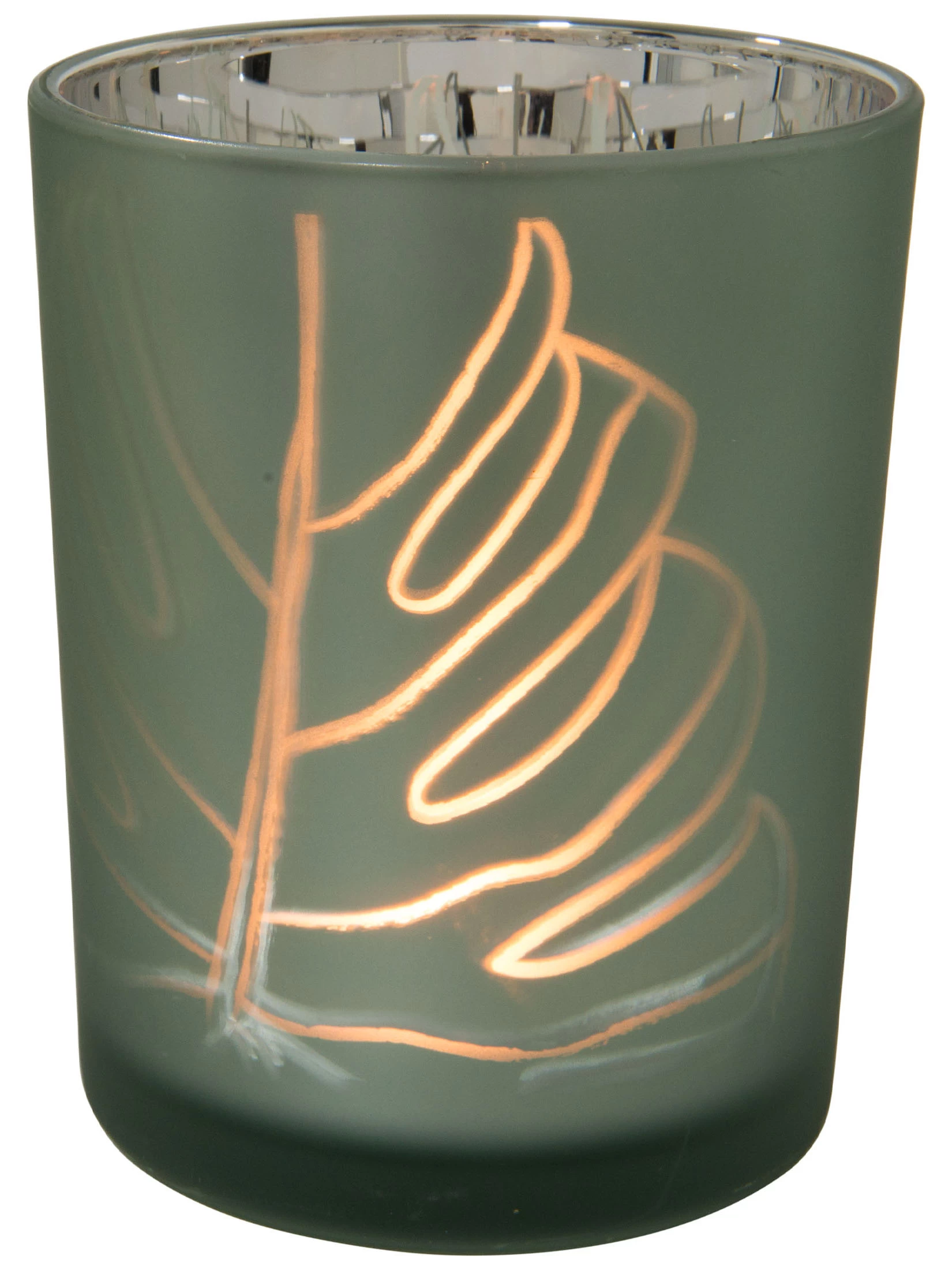 Teelichthalter, Hellblau/Silber – Bild 2