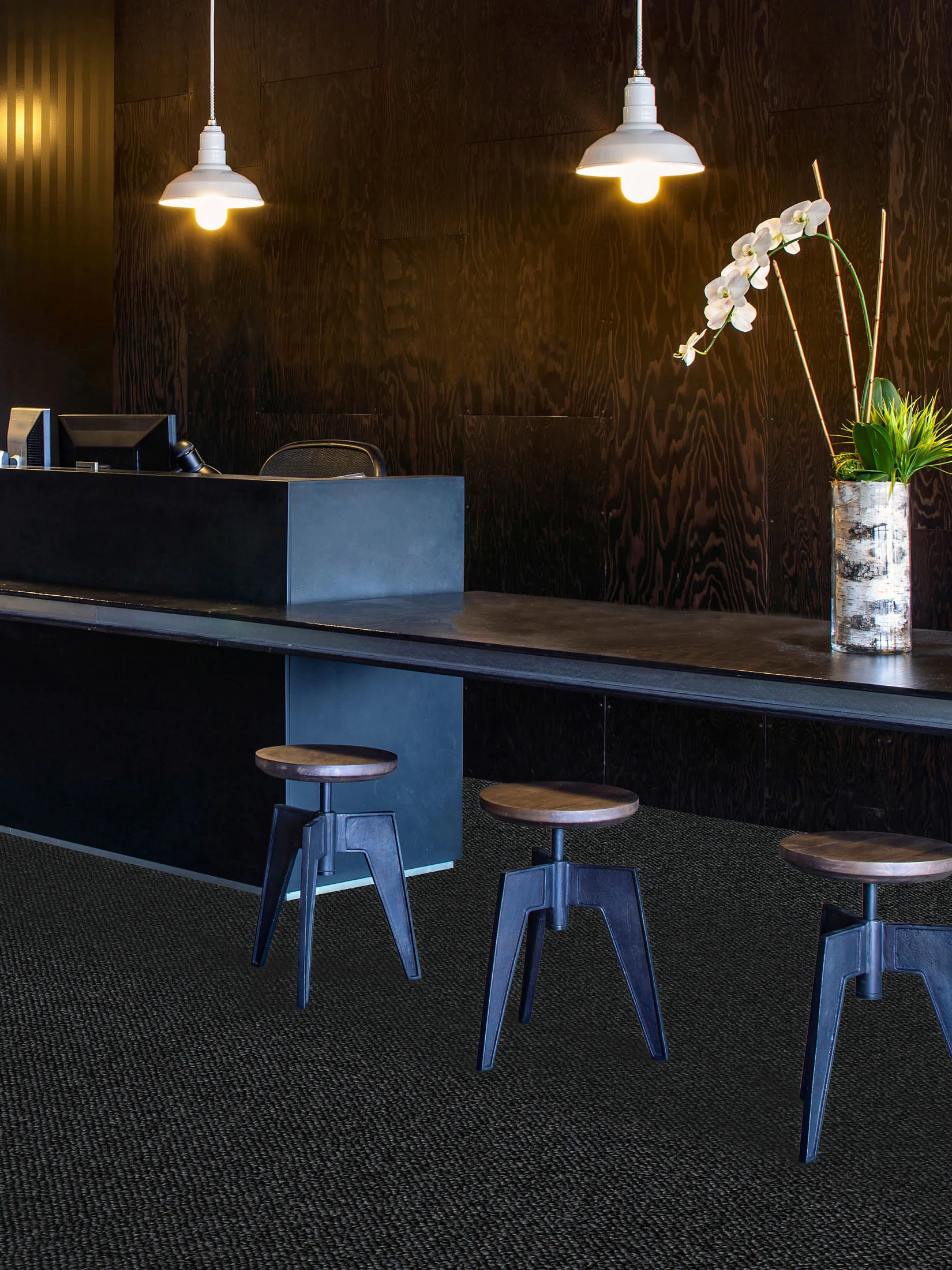 Schlingen-Teppichboden, Schwarz