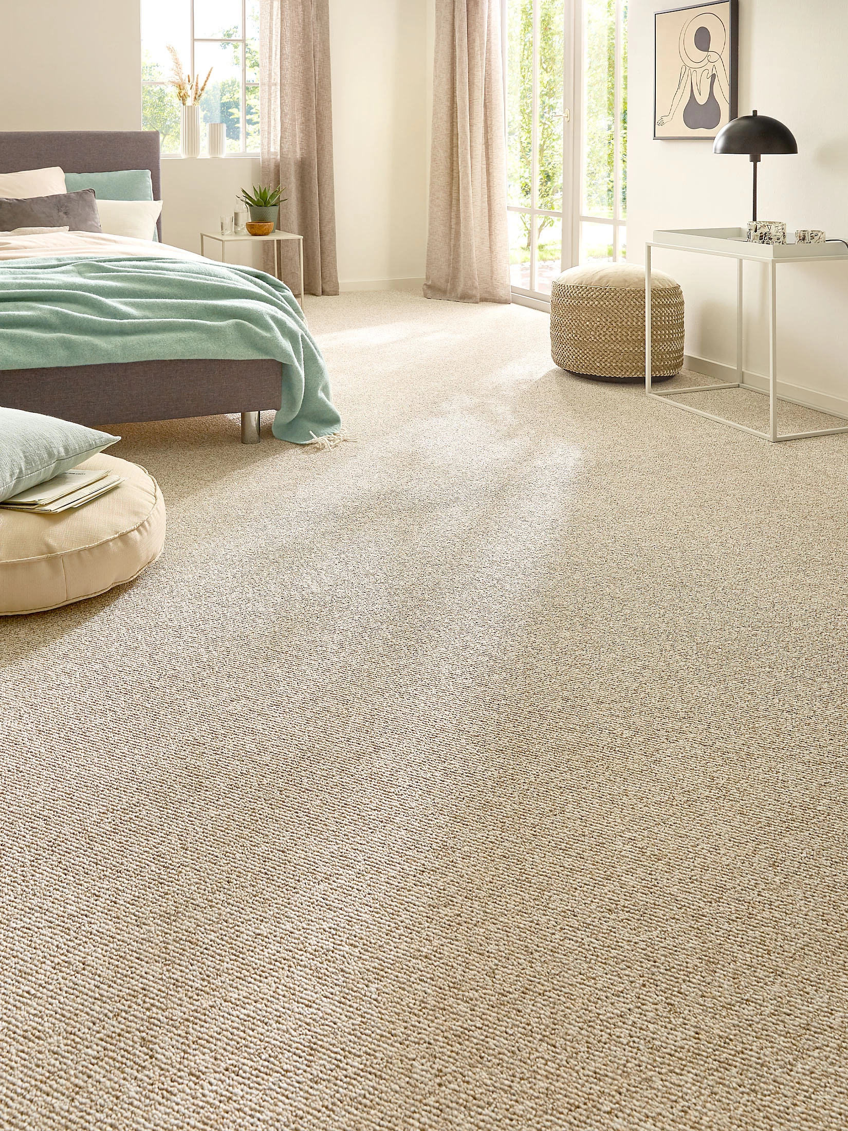 Schlingen-Teppichboden, Creme 11