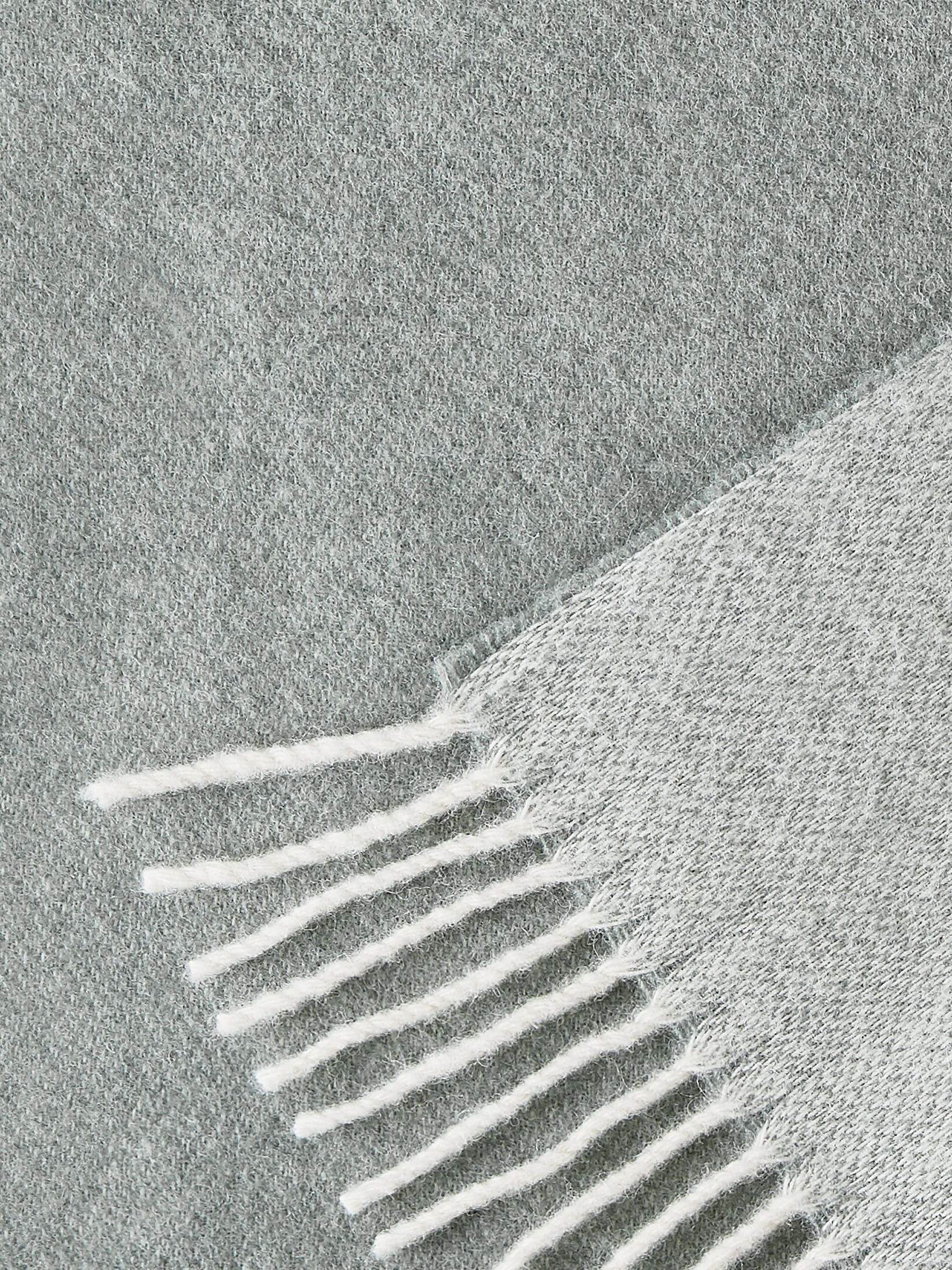Wolldecke, Offwhite/Hellgrau – Bild 3