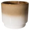 Pflanztopf, Beige-Weiss