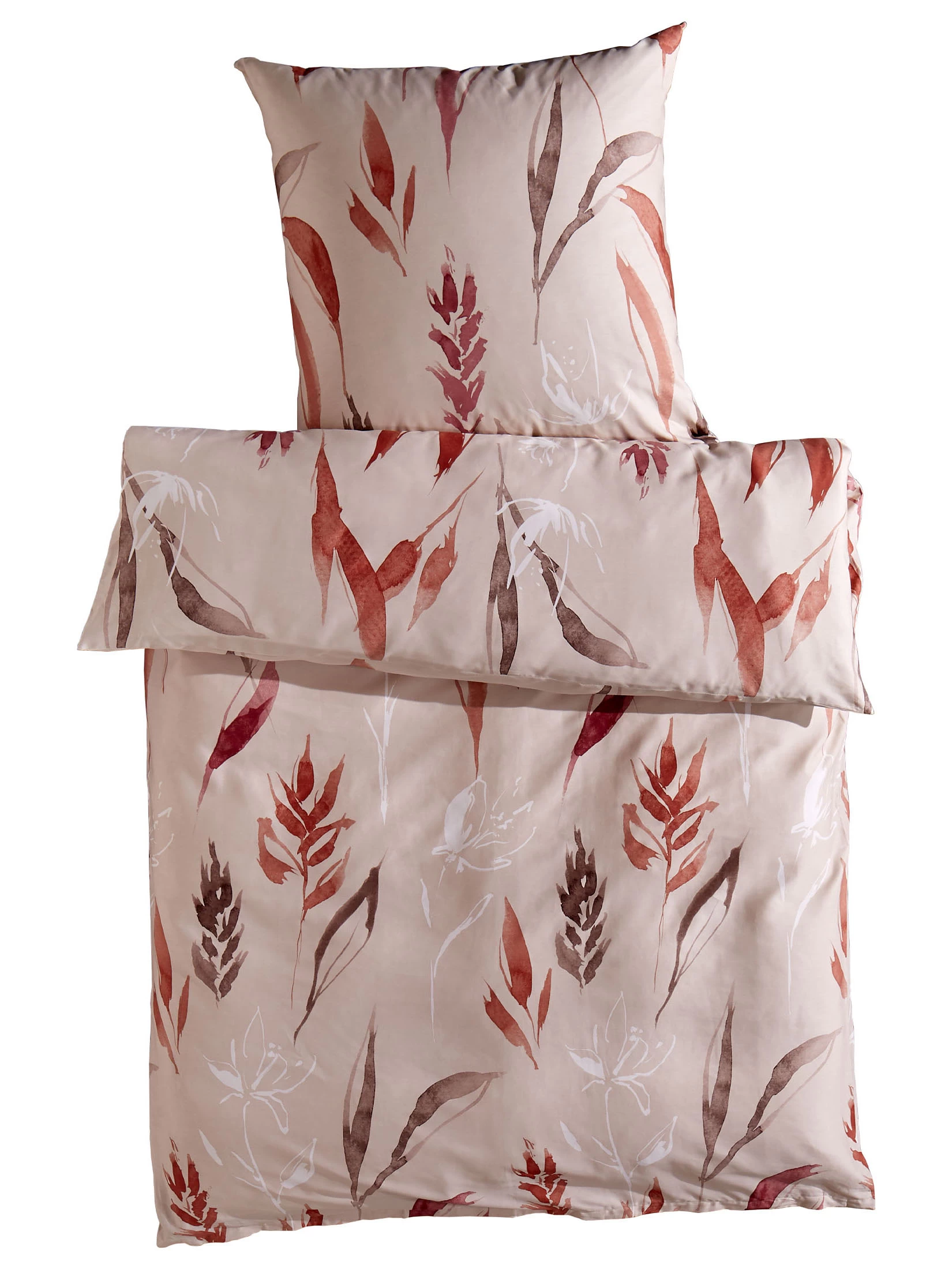 Satin-Bettwäsche, Braun/Bunt – Bild 2