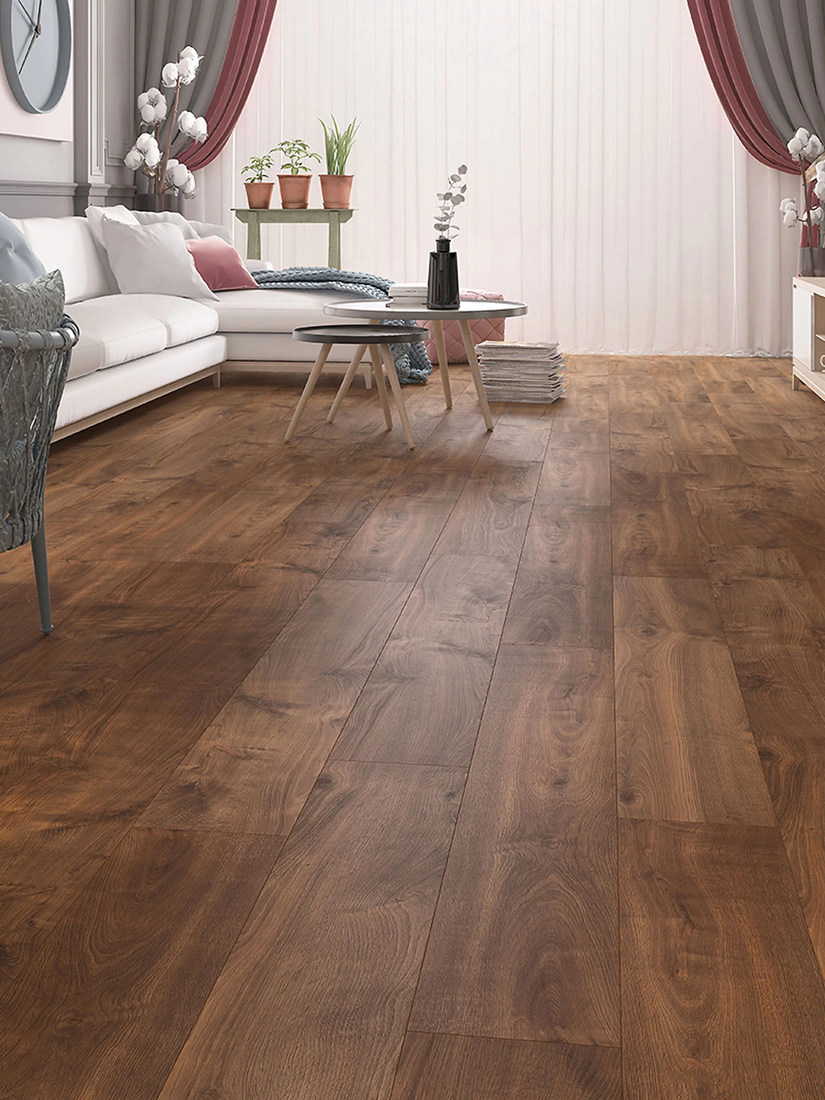 Klick-Laminat, Eiche Tabak 62248