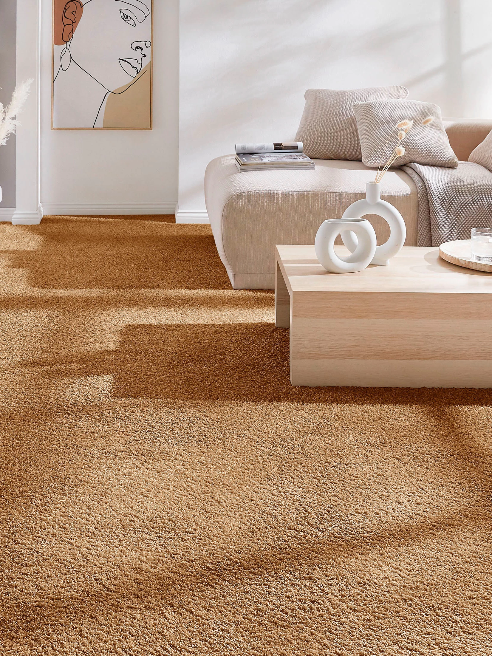 Langflor-Teppichboden, Kupfer 20